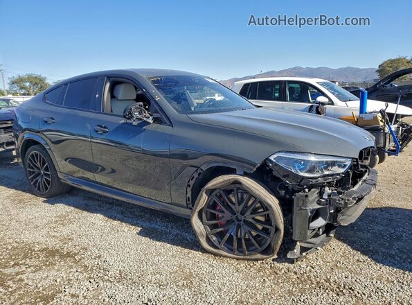 5UXCY8C00M9F66162 2021 BMW X6 Charcoal Front right