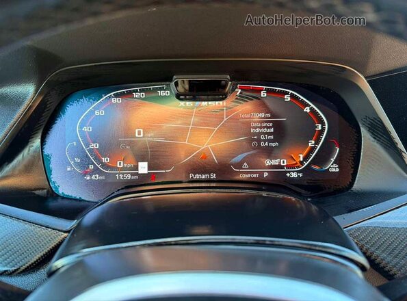 5UXCY8C00N9J75687 2022 BMW X6 Black Widok deski rozdzielczej