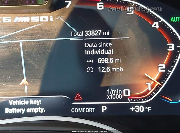 5UXCY8C03M9F12449 2021 BMW X6 Black 