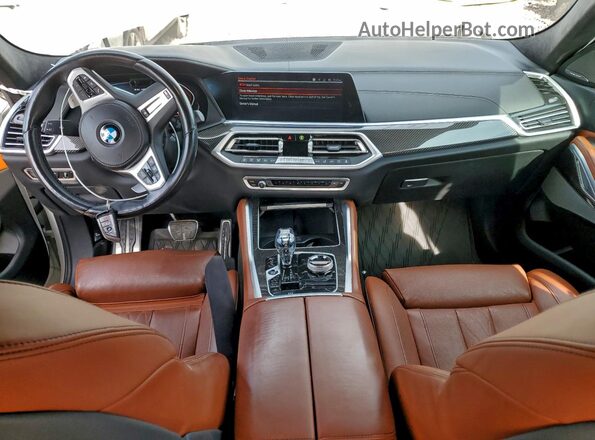 5UXCY8C08N9L17879 2022 BMW X6 White Вид панелі приладів