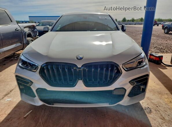 5UXCY8C08N9L17879 2022 BMW X6 White Вид спереду
