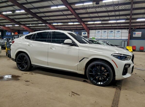5UXCY8C09L9B98482 2020 BMW X6 White წინა მარჯვენა