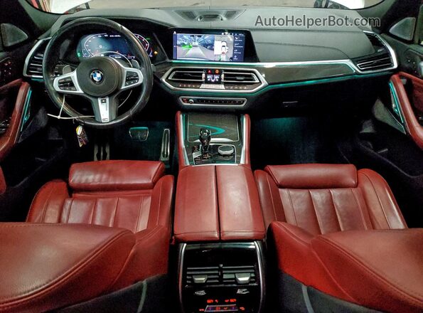 5UXCY8C09L9B98482 2020 BMW X6 White წინა პანელის ხედი
