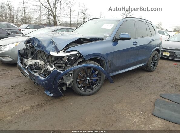 5UXJU2C54KLN65542 2019 BMW X5 Blue Front left
