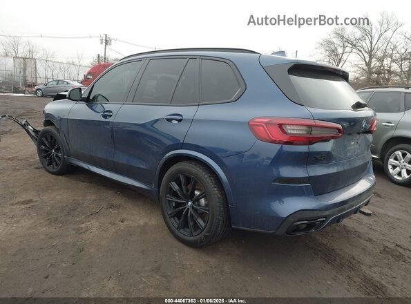 5UXJU2C54KLN65542 2019 BMW X5 Blue Rear left