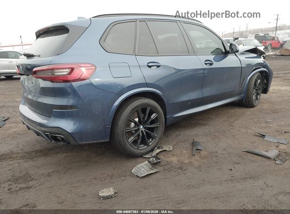 5UXJU2C54KLN65542 2019 BMW X5 Blue Rear right