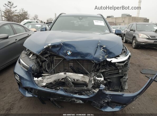 5UXJU2C54KLN65542 2019 BMW X5 Blue Instrument cluster view