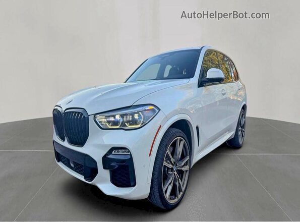 5UXJU4C0XLLE45698 2020 BMW X5 White Trasero izquierdo