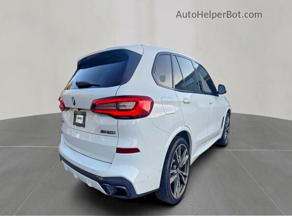 5UXJU4C0XLLE45698 2020 BMW X5 White Trasero derecho