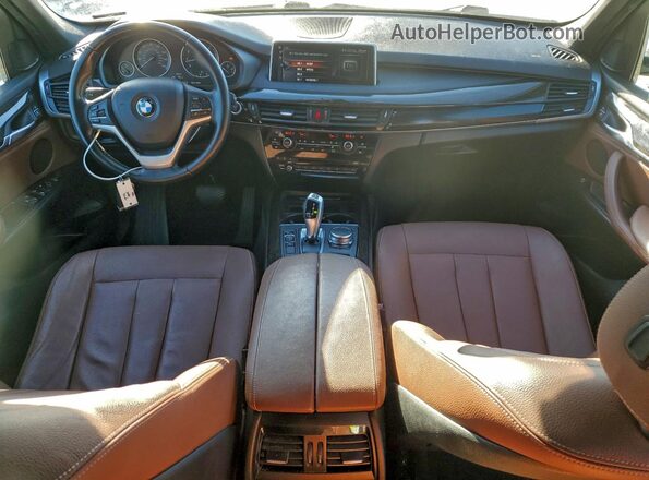 5UXKR2C34H0X04048 2017 BMW X5 White წინა პანელის ხედი