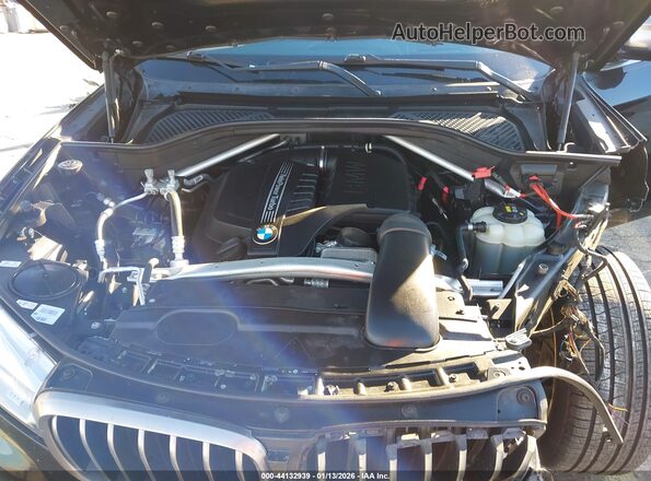 5UXKU0C35H0G69347 2017 BMW X6 Black Вид ззаду