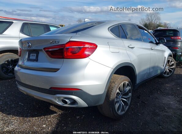 5UXKU2C31H0U29964 2017 BMW X6 Серебряный Задняя правая четверть