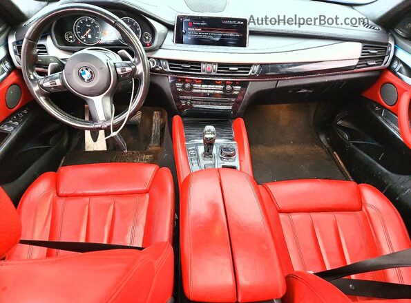 5UXKU2C34H0U28565 2017 BMW X6 Black Vista del salpicadero