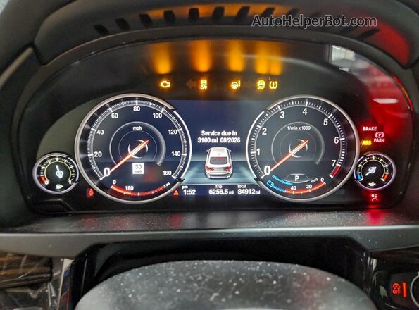 5UXKU2C39H0U29890 2017 BMW X6 Blue Vista del cuadro de instrumentos