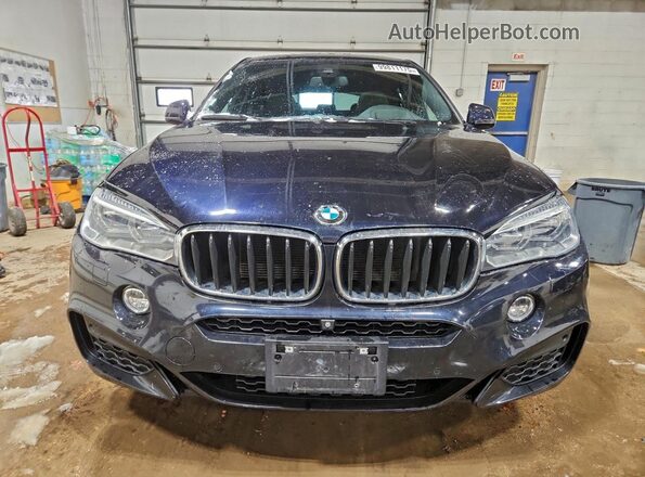 5UXKU2C39H0U29890 2017 BMW X6 Blue Vista frontal