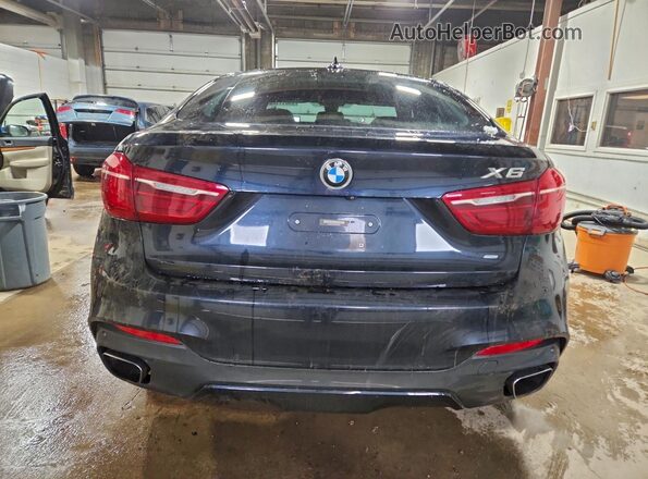 5UXKU2C39H0U29890 2017 BMW X6 Blue Vista trasera