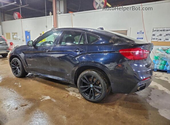 5UXKU2C39H0U29890 2017 BMW X6 Blue Trasero izquierdo