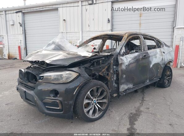 5UXKU2C50H0N84510 2017 BMW X6 Black Przód lewy