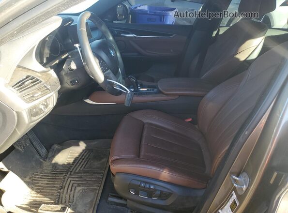 5UXKU2C53K0Z63069 2019 BMW X6 Gray Вид салону спереду