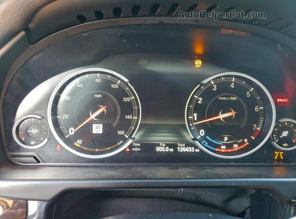 5UXKU2C56G0N83165 2016 BMW X6 Black Widok zestawu wskaźników