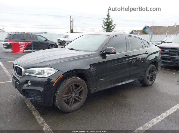 5UXKU2C56J0Z62089 2018 BMW X6 Black Front left