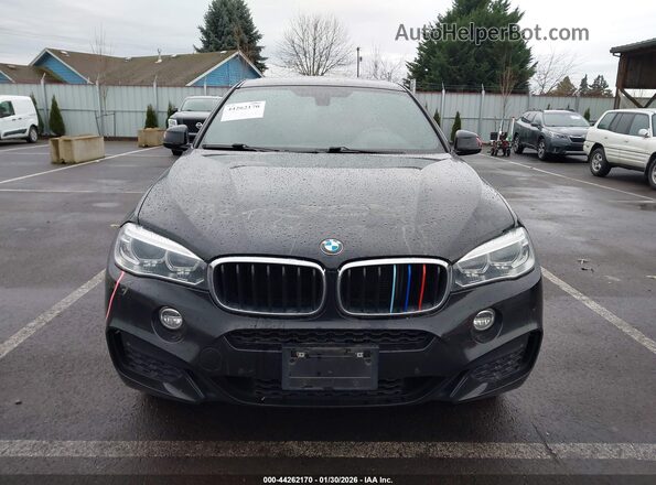 5UXKU2C56J0Z62089 2018 BMW X6 Black Rear interior view