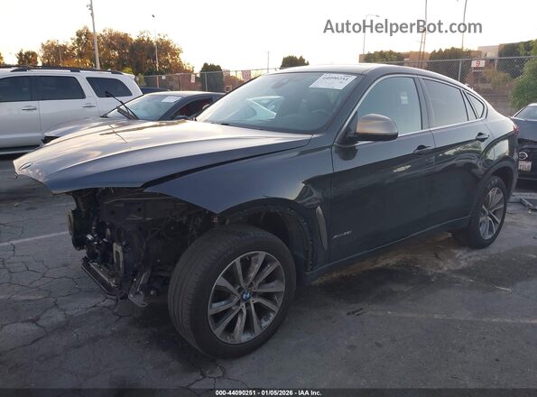 5UXKU2C57K0Z64516 2019 BMW X6 Gray წინა მარცხენა ხედი სამი მეოთხედიდან
