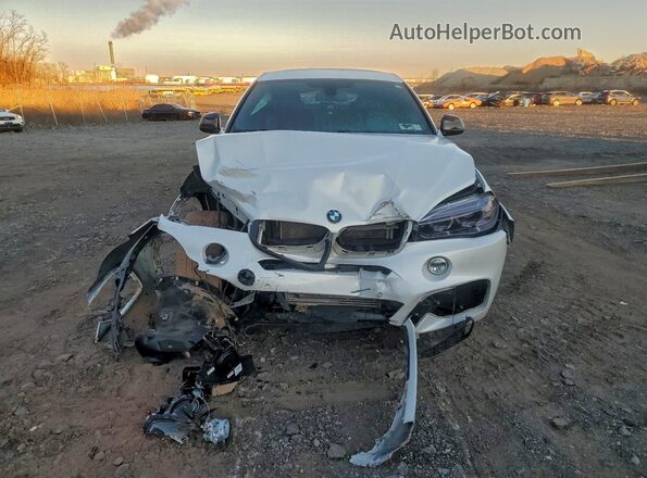 5UXKU2C59J0Z62698 2018 BMW X6 White Вид спереду