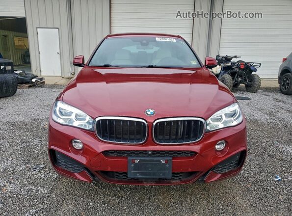 5UXKU2C5XK0Z65997 2019 BMW X6 Red Вид ззаду