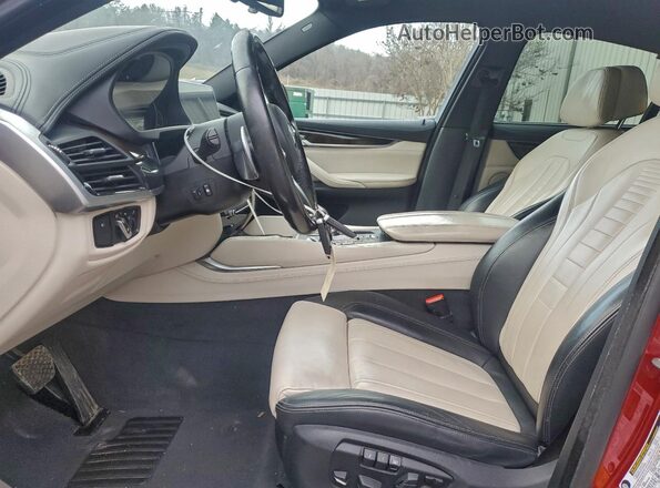 5UXKU2C5XK0Z65997 2019 BMW X6 Red Вид панелі приладів