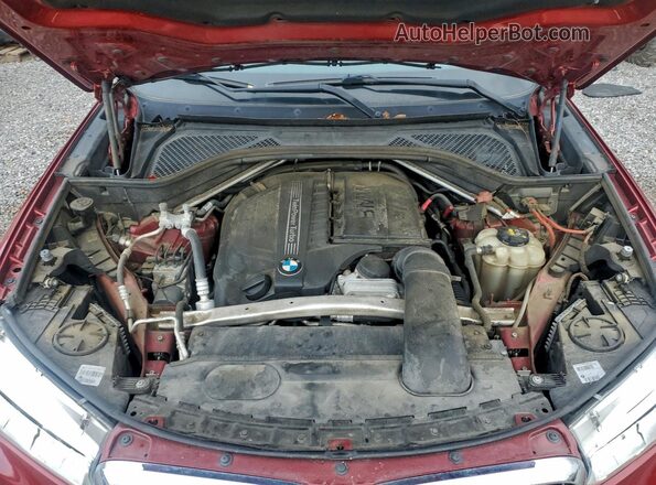 5UXKU2C5XK0Z65997 2019 BMW X6 Red Вид підкапотного простору
