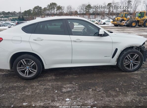 5UXKU6C30H0W38734 2017 BMW X6 White 