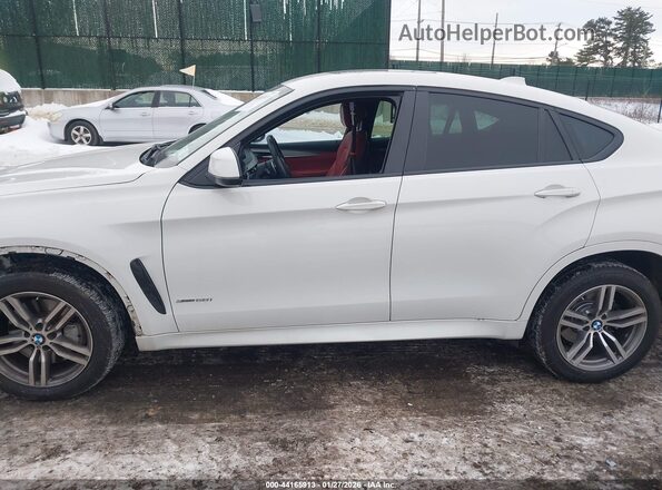 5UXKU6C30H0W38734 2017 BMW X6 White 
