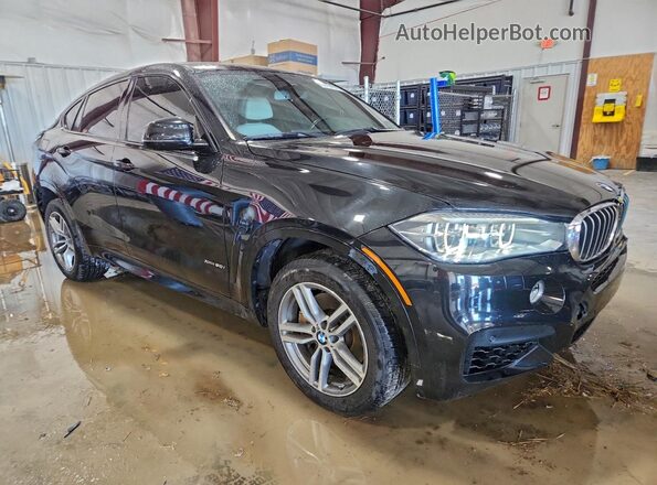 5UXKU6C31H0W38757 2017 BMW X6 Black Delantero derecho