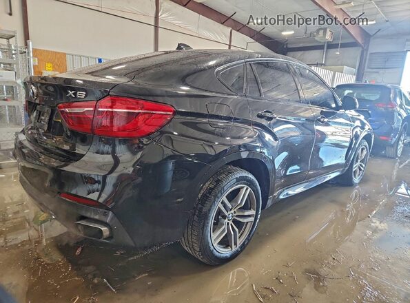5UXKU6C31H0W38757 2017 BMW X6 Black Trasero derecho