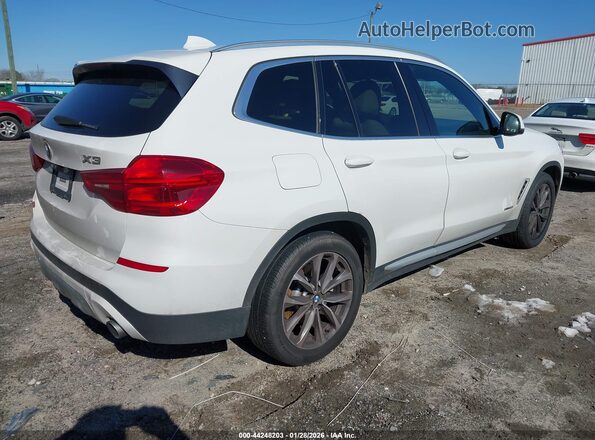 5UXTR9C55JLD66780 2018 BMW X3 White Հետևի աջ
