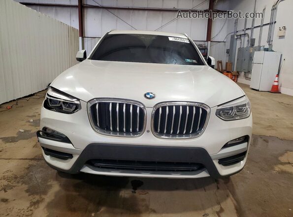 5UXTR9C56JLC74450 2018 BMW X3 White Front view