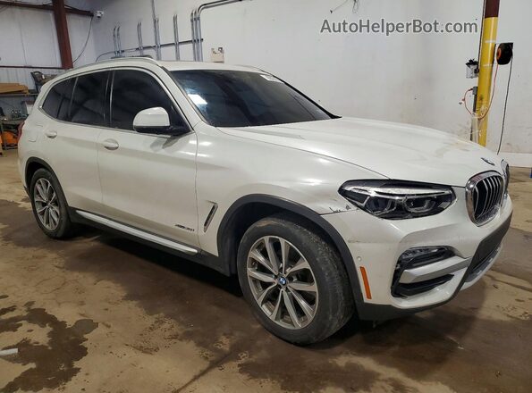 5UXTR9C56JLC74450 2018 BMW X3 White Front right