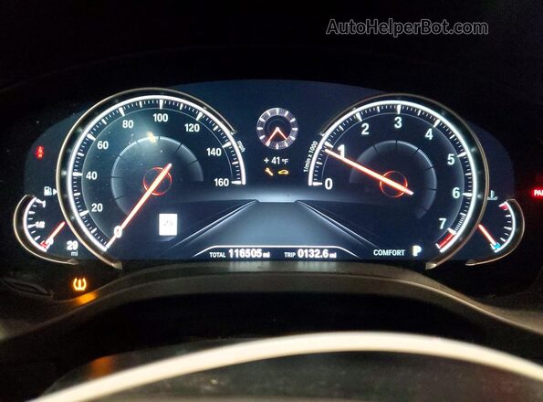 5UXTR9C56JLC74450 2018 BMW X3 White Instrument cluster view