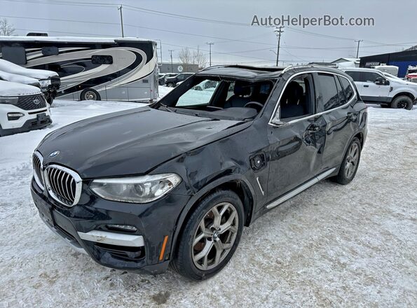 5UXTS1C01M9H37235 2021 BMW X3 Black 