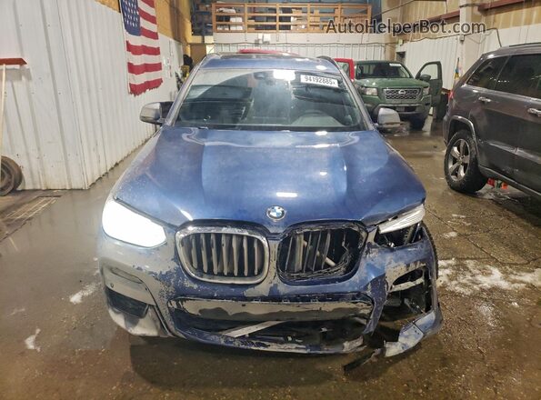 5UXTS1C05M9F48216 2021 BMW X3 Blue წინა ხედი