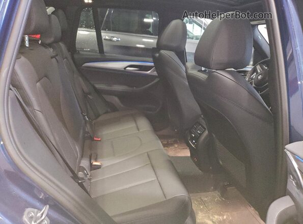 5UXTS1C05M9F48216 2021 BMW X3 Blue უკანა სალონის ხედი