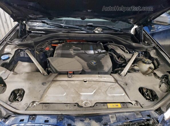 5UXTS1C05M9F48216 2021 BMW X3 Blue ძრავის განყოფილების ხედი