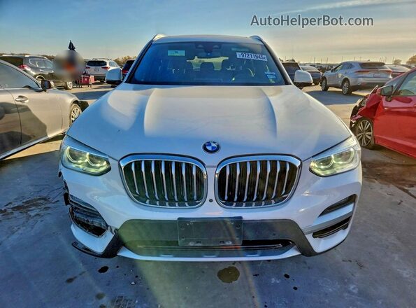 5UXTY3C05M9G39982 2021 BMW X3 White Widok z przodu