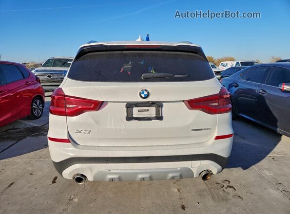 5UXTY3C05M9G39982 2021 BMW X3 White Widok z tyłu