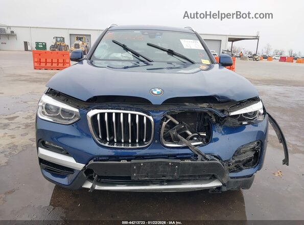 5UXTY3C06L9B36699 2020 BMW X3 Синий Вид спереди