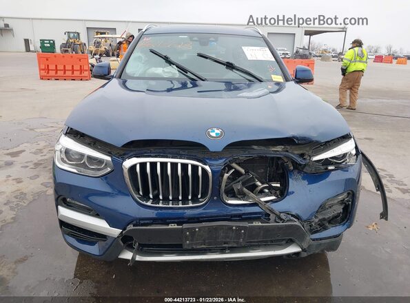 5UXTY3C06L9B36699 2020 BMW X3 Синий Вид щитка приборов