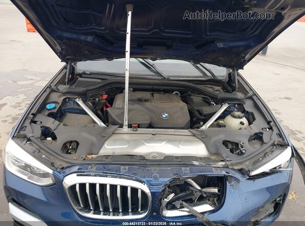 5UXTY3C06L9B36699 2020 BMW X3 Синий Вид сзади