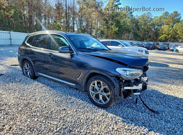 5UXTY3C07L9C26296 2020 BMW X3 Серый Передняя правая четверть