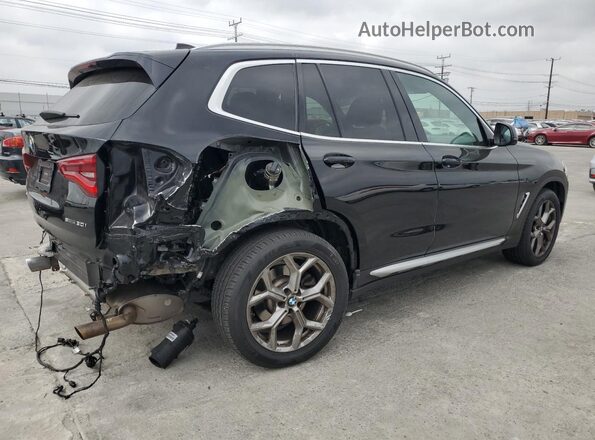 5UXTY3C0XM9G47088 2021 BMW X3 Black Tył prawy